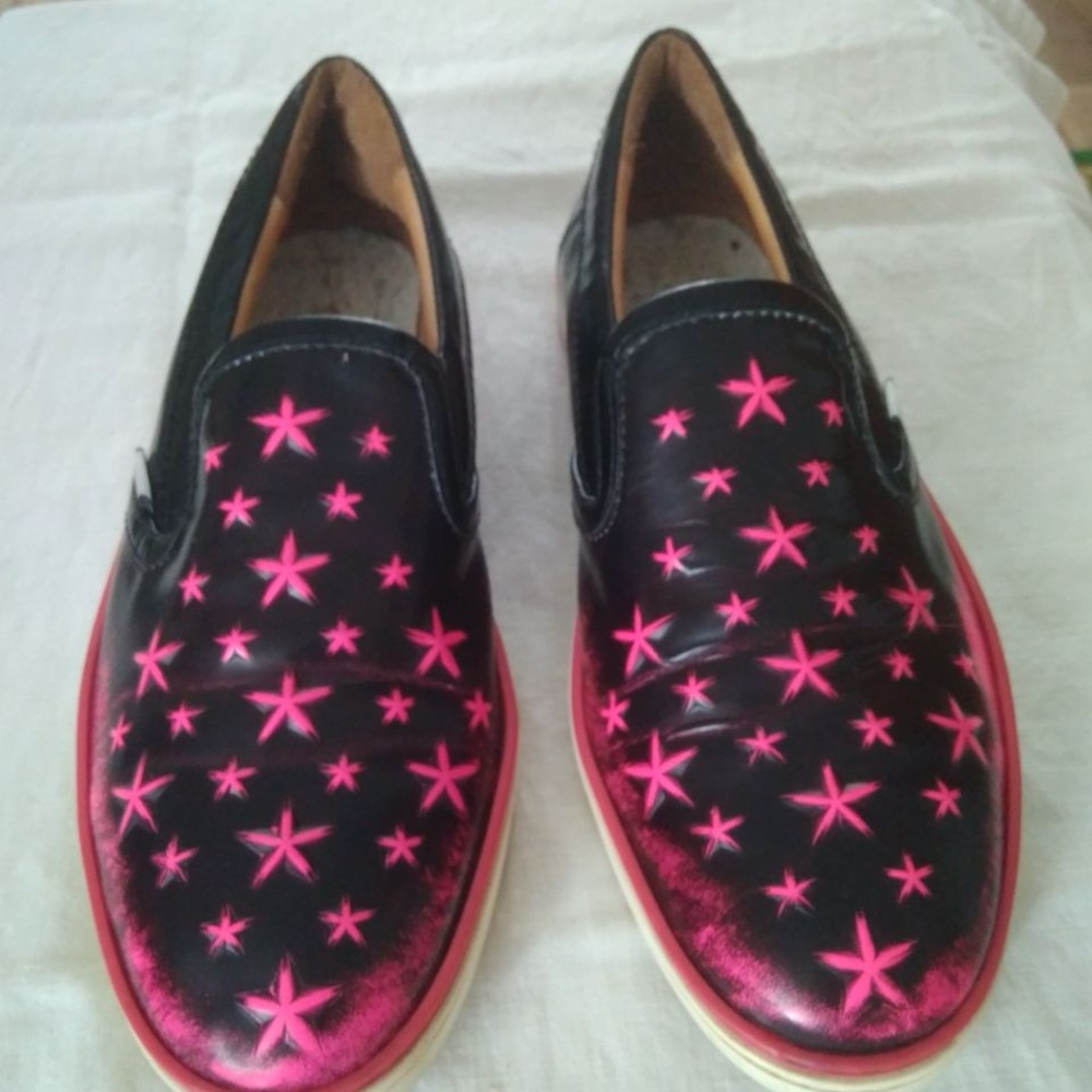 Jimmy Choo Pink Star Men's Slip-On Shoes - Picture 6 of 12